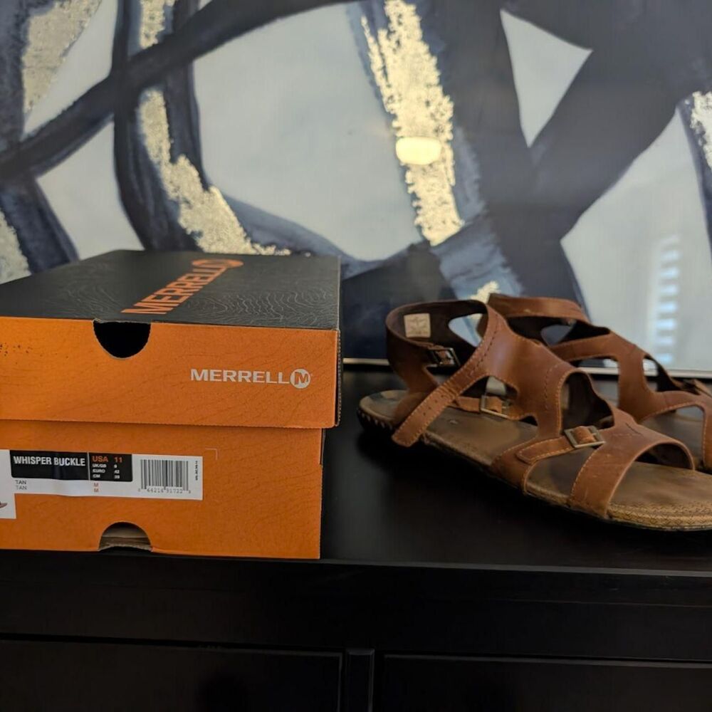 Merrell Women's Brown and Black Sandals